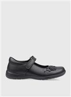 START-RITE Wish Black Leather Mary Jane School Shoes 1.5