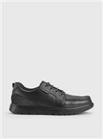 START-RITE Cadet Black Leather Lace Up School Shoes 3.5