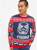 Mini Me Men's Christmas Star Wars Storm Trooper Jumper S