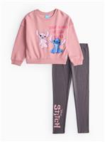 Disney Stitch Sweatshirt & Leggings Set 8 years