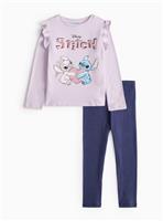 Disney Stitch Top & Leggings Set 2-3 years