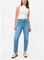 Light Blue Wash Straight Leg Relaxed Jeans 10R