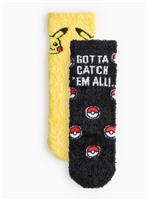 Pokemon Printed Cosy Socks 2 Pack 3-5.5