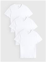 White Core Short Sleeve T-Shirt 3 Pack M
