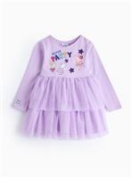 Peppa Pig Lilac Twofer Tutu Party Dress 3-4 years