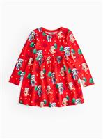 Bluey Christmas Character Print Long Sleeve Dress 3-4 years