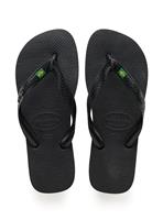 HAVAIANAS Brasil Flip Flops Black 45/46