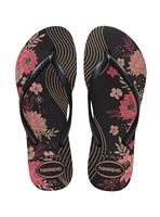 HAVAIANAS Slim Organic Flip Flops Black 35/36