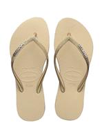 HAVAIANAS Slim Sparkle Ii Flip Flops Sand Grey 35/36