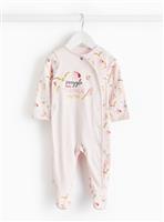 Harry Potter Muggle Slogan Light Pink Sleepsuit Newborn