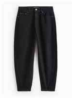 PETITE Black Embellished Barrel Leg Jeans 10