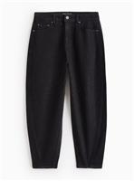 PETITE Black Embellished Barrel Leg Jeans 12