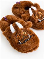 Gruffalo Character Print Faux Fur Full Slippers 8-9 Infant