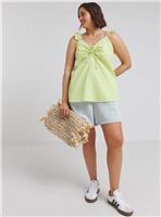 SIMPLY BE Gingham Ruched Cami 10