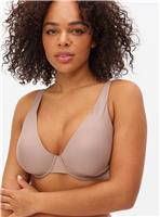 DD+ Flexform Taupe Non Padded Plunge Bra 40G