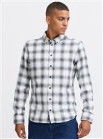 BLEND Black and White Check Long Sleeve Shirt S