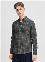 CASUAL FRIDAY CFANTON Khaki Brushed Check Long Sleeve Shirt S