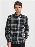 CASUAL FRIDAY CFANTON Navy Check Long Sleeve Shirt S