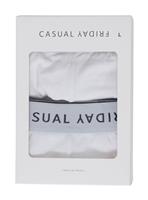 CASUAL FRIDAY CFNORTH Logo 2 Pack White Bamboo Boxers S