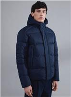 CASUAL FRIDAY CFAUSTIN Navy Hooded Puffer Coat M