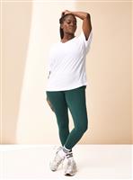 REAKTIV White Textured Short Sleeve Longline Layering Tee M