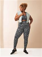 REAKTIV High Waisted Everyday Legging Bright Leopard M