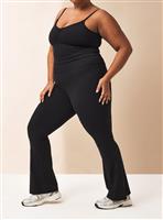 REAKTIV Black Soft Touch Yoga Flare Co-ord Legging L