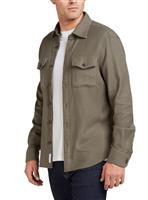 ORIGINAL PENGUIN Long Sleeve Double Pocket Overshirt In Khaki L