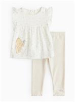 Winnie The Pooh Frill Top & Leggings Set 3-6 months