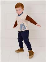 JOJO MAMAN B&Eacute;B&Eacute; Bear Print Top 6-7 Years