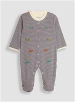 JOJO MAMAN BÉBÉ Car Embroidered Sleepsuit 3-6 months