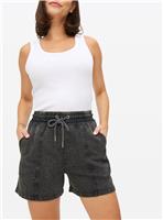 Charcoal Washed Co-ord Sweat Shorts M