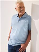 UNION WORKS Blue Tipped Jersey Polo Shirt XXXL