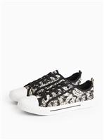 Tu X Scion Mono Palm Print Canvas Trainers 5