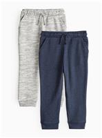Grey & Navy Joggers 2 Pack 2-3 years