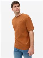 Rust Orange Relaxed Fit Pocket T-Shirt M