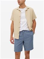 Blue Drawstring Cotton Shorts 40