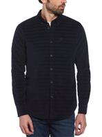 ORIGINAL PENGUIN Long Sleeve Dobby Print Corduroy Shirt Navy XS