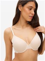 Beige Padded Underwired T-Shirt Bra 36C