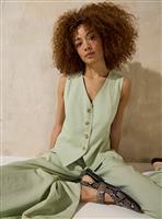 EVERBELLE Green Soft Tailored Waistcoat 6