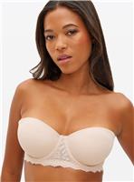 Beige Multiway Soft Cup Balcony Bra 38E