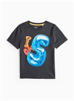 Navy Age 5 Birthday Balloon Print T-Shirt 5-6 years