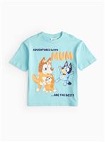 Bluey Adventures With Dad Printed T-Shirt 3-4 years