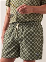 UNION WORKS Green Geometric Swim Shorts L