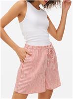 Amalfi Red Co-ord Stripe Seersucker Shorts 10