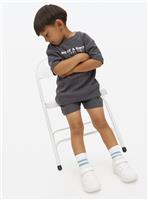 Charcoal Jersey T-Shirt & Shorts Set 5-6 years