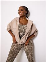 REAKTIV Taupe Training Lightweight Zip-Through Jacket M