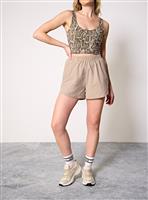 REAKTIV Taupe Training Lightweight Shorts S