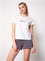 REAKTIV Grey Classic Printed Logo Tee S