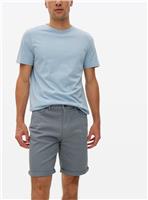 Blue Garment Dye Denim Shorts 30